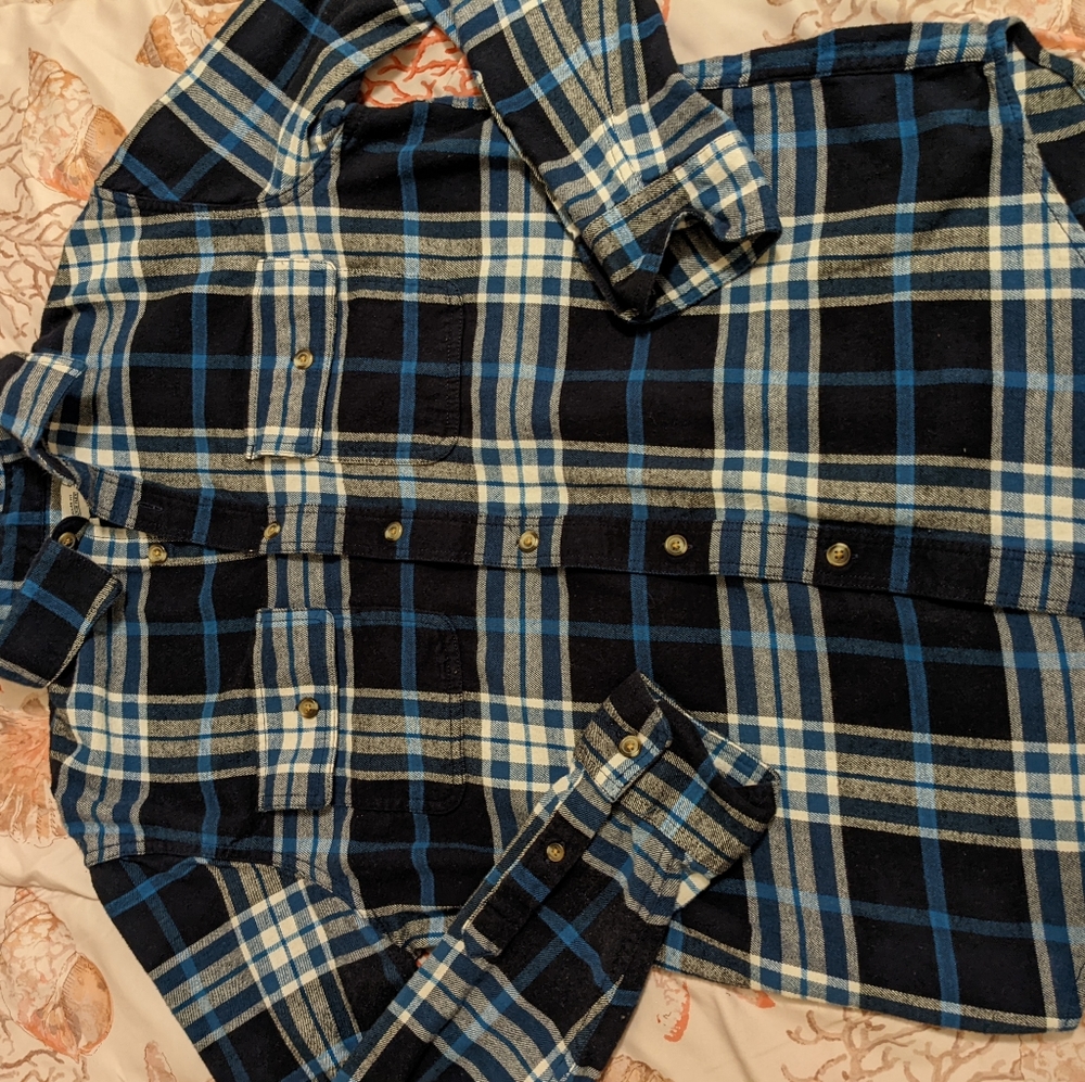 Old Navy Blue Flannel